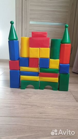 Кубики большие + Кегли и шары