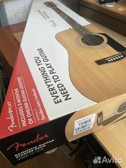 Fender FA-115 PK акустическая гитара + аксессуары