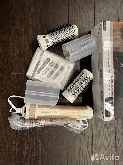 Фен щетка вращающаяся rowenta brush