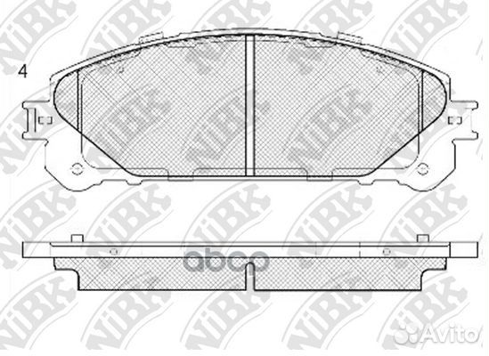 Колодки тормозные lexus RX 09- перед. PN1845 NiBK