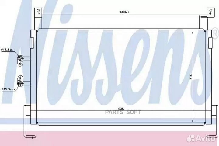 Радиатор кондиционера chrysler neon (2000) 2.0