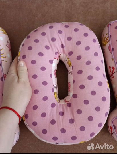 Подушка с именем буквы