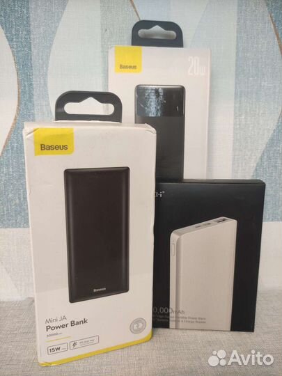 Внешний аккумулятор Baseus 10k 20k 30k