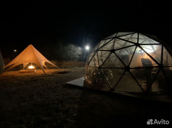 Геокупол, глэмпинг