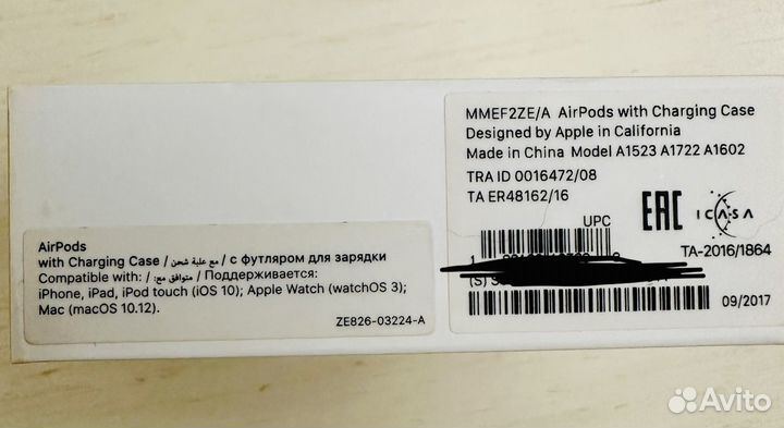 Apple airpods 1го поколения