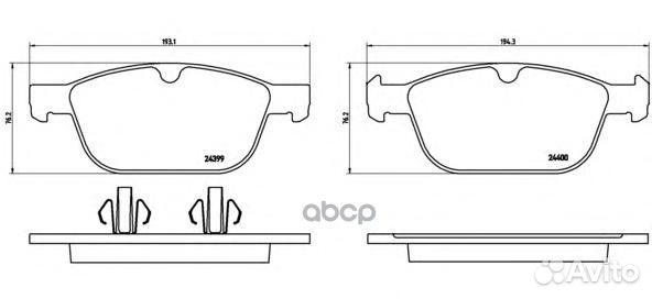 Колодки тормозные P86023 P86023 Brembo