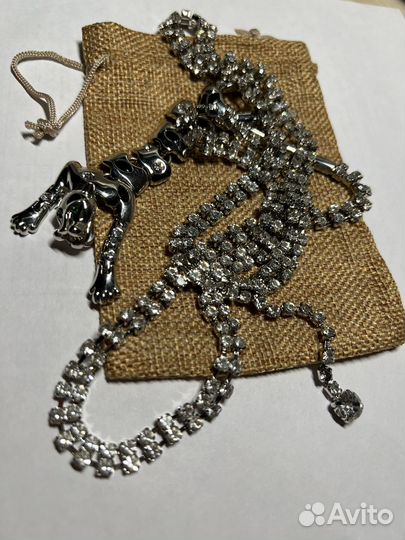 Пояс из страз пантера