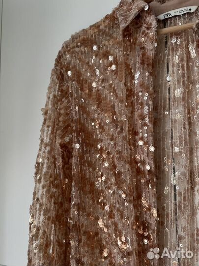 Накидка zara в паетках