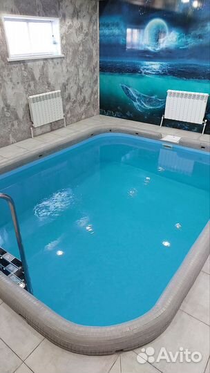 Сауна с теплым бассейном