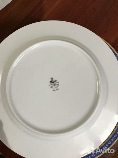 Чешские фарфоровые тарелки 10 штук,диам.25 и 19 см