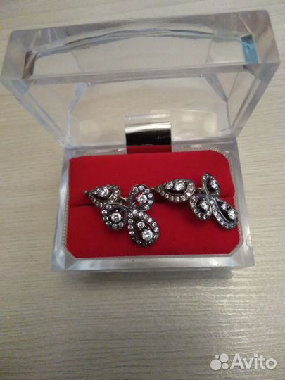 Серьги серебро