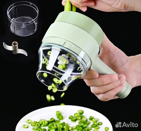 Измельчитель овощерезка блендер терка комбайн 4в1