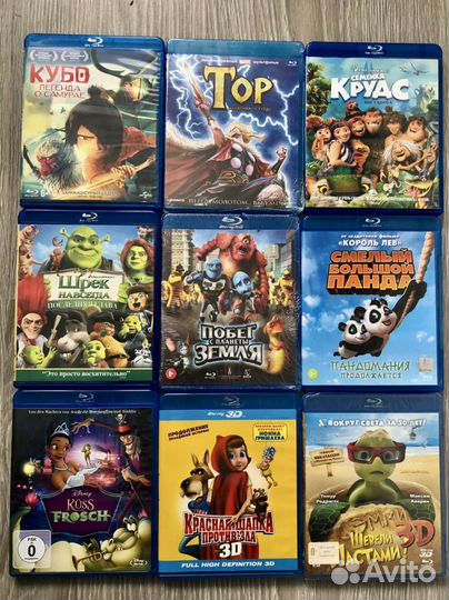 Blu-ray мультфильмы диски блу рей Дисней
