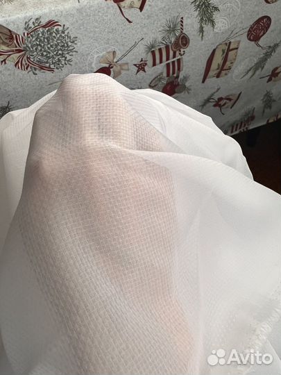 Тюль вуаль белый