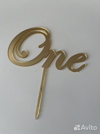 Топпер в торт ONE