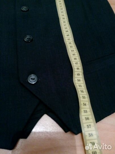 Темно-Серые Жилет, брюки, р.40, на рост 160-170