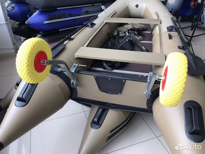 Транцевые колеса на струбцинах усиленные Zilet