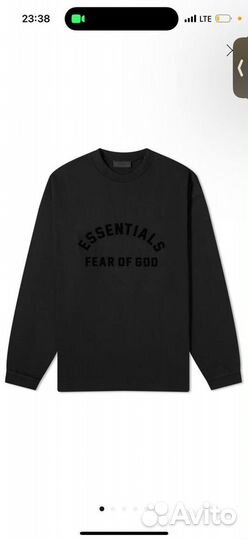 Лонгслив, свитшот, кофта fear of god essentials