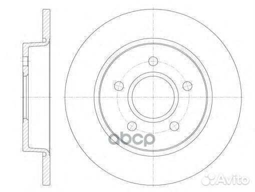 Диск тромозной Focus II C-max S40 V50 684600 Road
