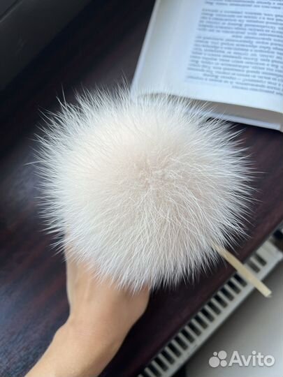 Помпон натуральный мех песец