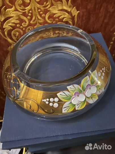 Ваза для фруктов хрусталь