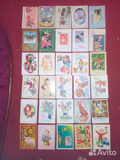 Открытки Новый Год 60-е 80-е годы