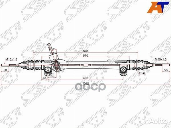 Рейка рулевая Toyota Camry 11- LHD ST-45510-330