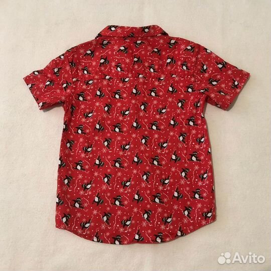 Рубашка новогодняя 110