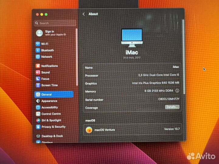 Apple iMac 21.5 2017