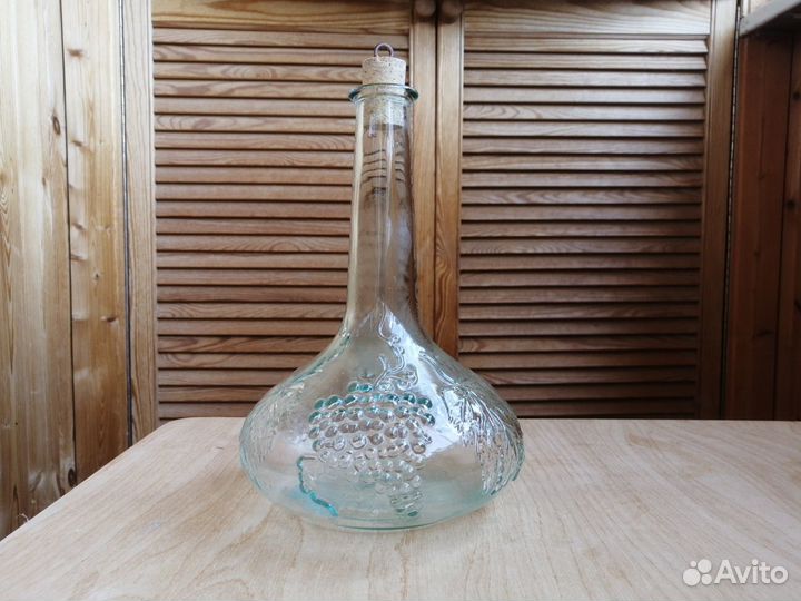 Декантер графин для вина стеклянный с пробкой