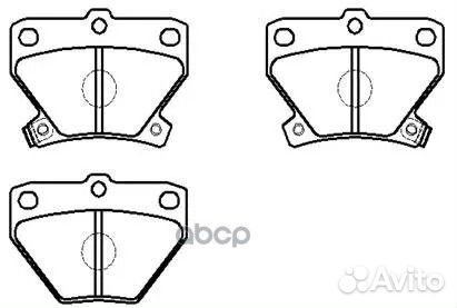 Колодки тормозные toyota yaris/corolla 99- задн