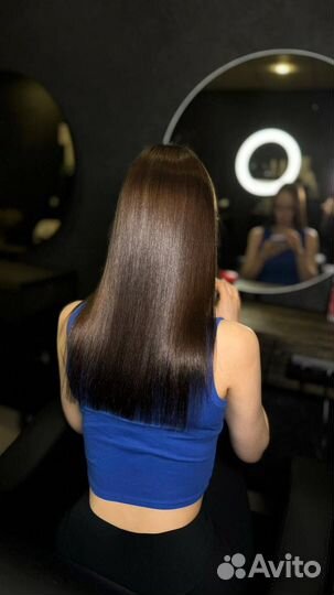 Кератиновое выпрямление волос модель