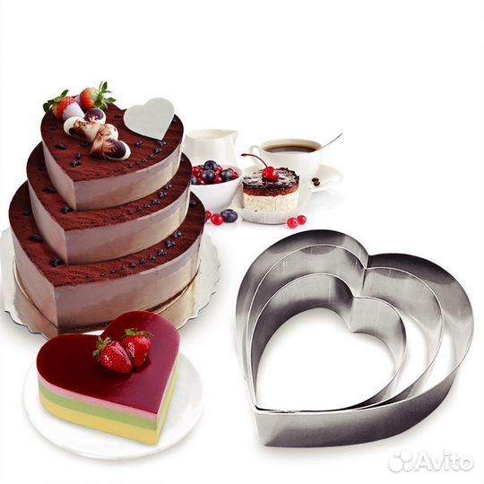 Форма для выпечки «Сердце» Сердце 10,15,20 см