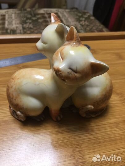 Статуэка кошек, тяжёлая керамика