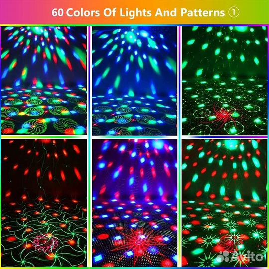 Светомузыка Светодиодная лазер super disco-shar