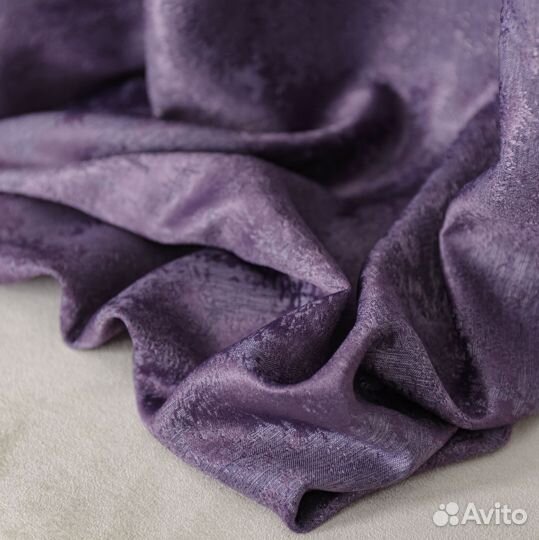 Портьеры мрамор Зарина Фиолет шторы