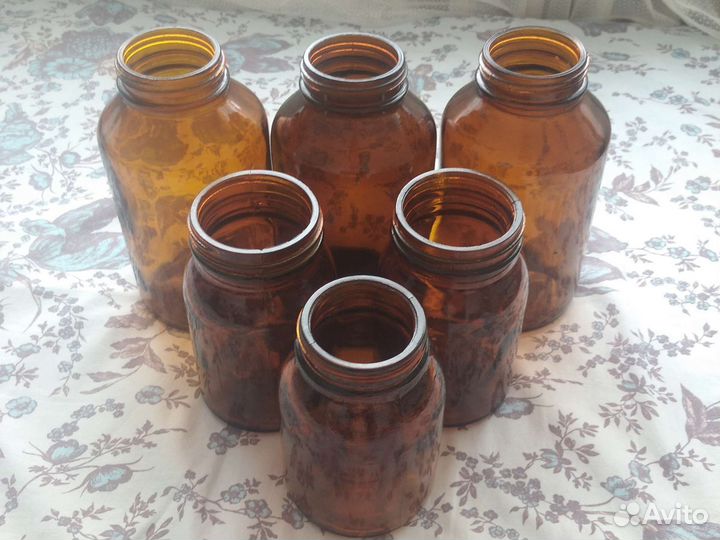 Банки коричневое стекло