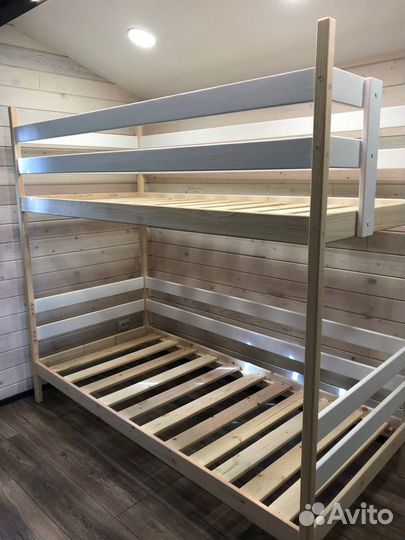 Двухъярусная кровать комбинированная 190х80