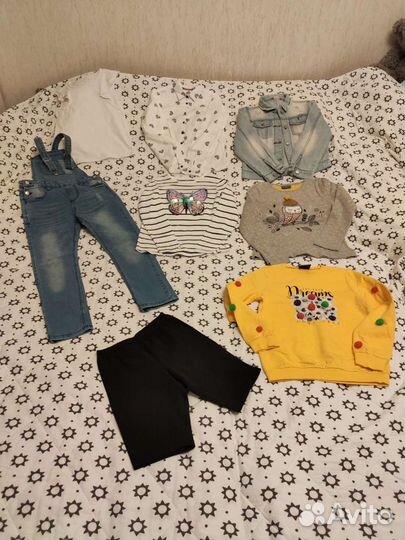 Детские вещи пакетом для девочек 128 134