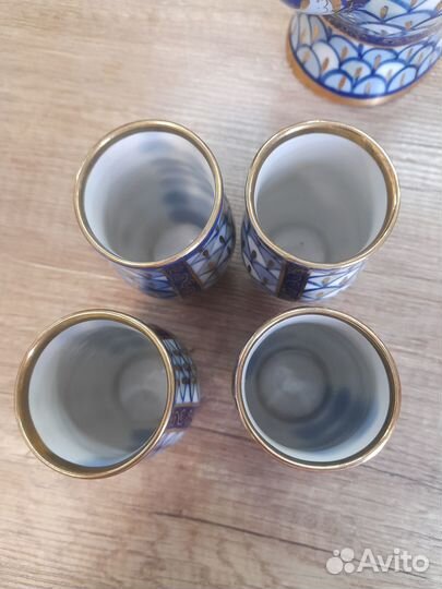 Кумган-кувшин для вина со стаканчиками, СССР