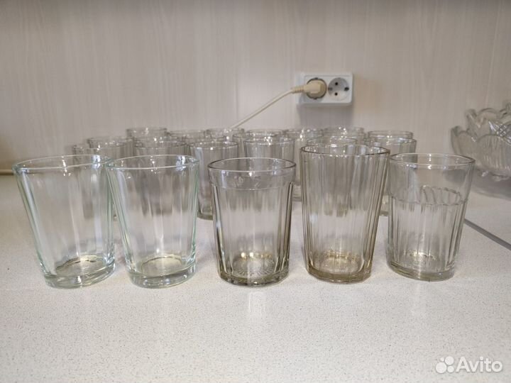 Стаканы,рюмки,лафитники граненые СССР