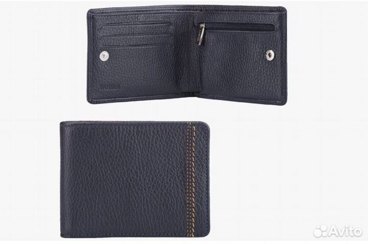 Портмоне мужское fabula Brooklyn/PM.56.BR.синий