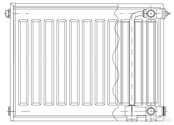 Стальной панельный радиатор отопления Axis Ventil