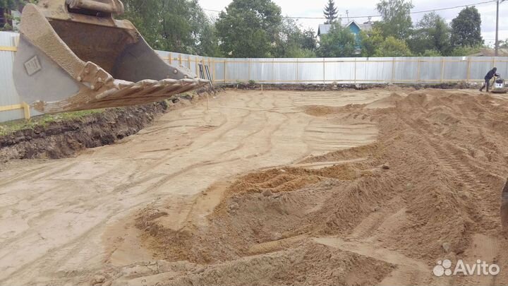 Песок. Вывоз грунта. Вывоз боя