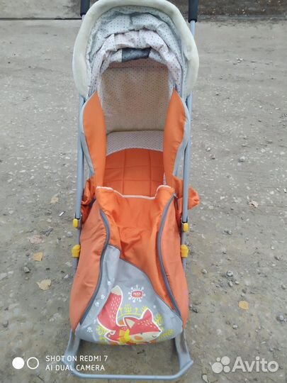 Сани коляска детские