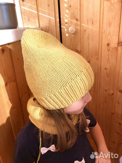 Шапочка и снуд из 100 мериносовой шерсти