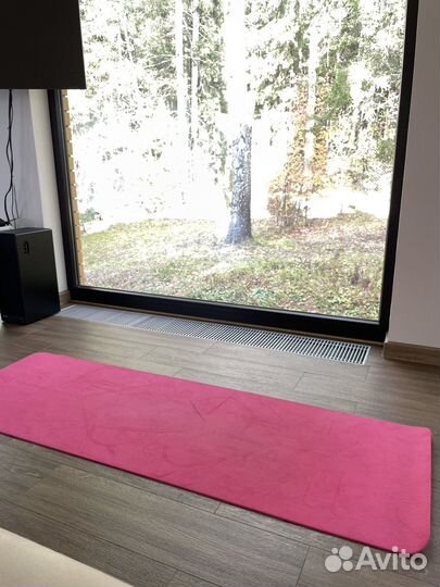 Фитнес коврик спортивный розовый