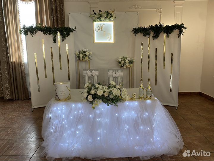 Свадебные украшения зала