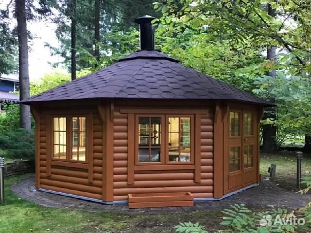 Беседка теплая на 12-15 чел