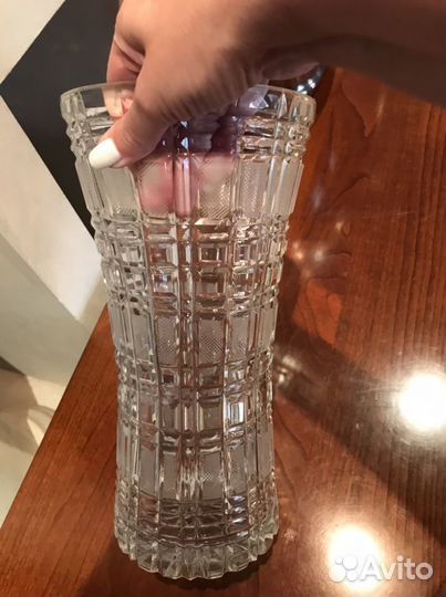 Хрустальная ваза времен СССР Чехия